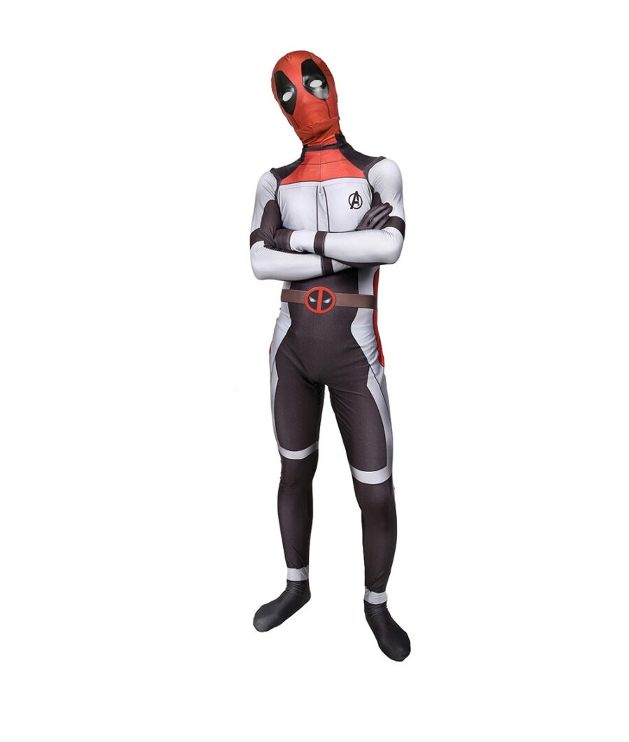 Avengers Deadpool Quantum Realm Suit Cosplay Costume Spandex Jumpsuit