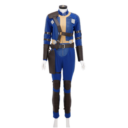 Fallout TV Vault 33 Dweller Lucy Blue Jumpsuit Full Set Party Carnival Halloween Cosplay Costume