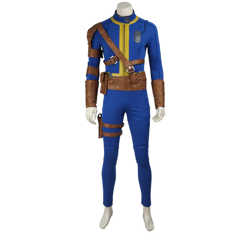 Fallout TV Vault 111 Dweller Blue Jumpsuit Full Set Party Carnival Halloween Cosplay Costume