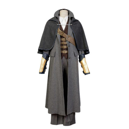 Bloodborne Hunter Costume Cosplay Black Outfit in Whole Set