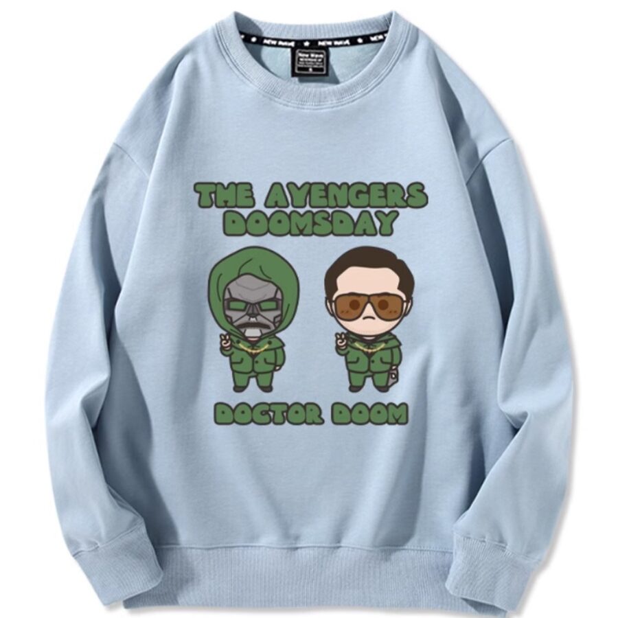 Dr. Doom Stark Iron Man Avengers 5 Cartoon  Hoodie