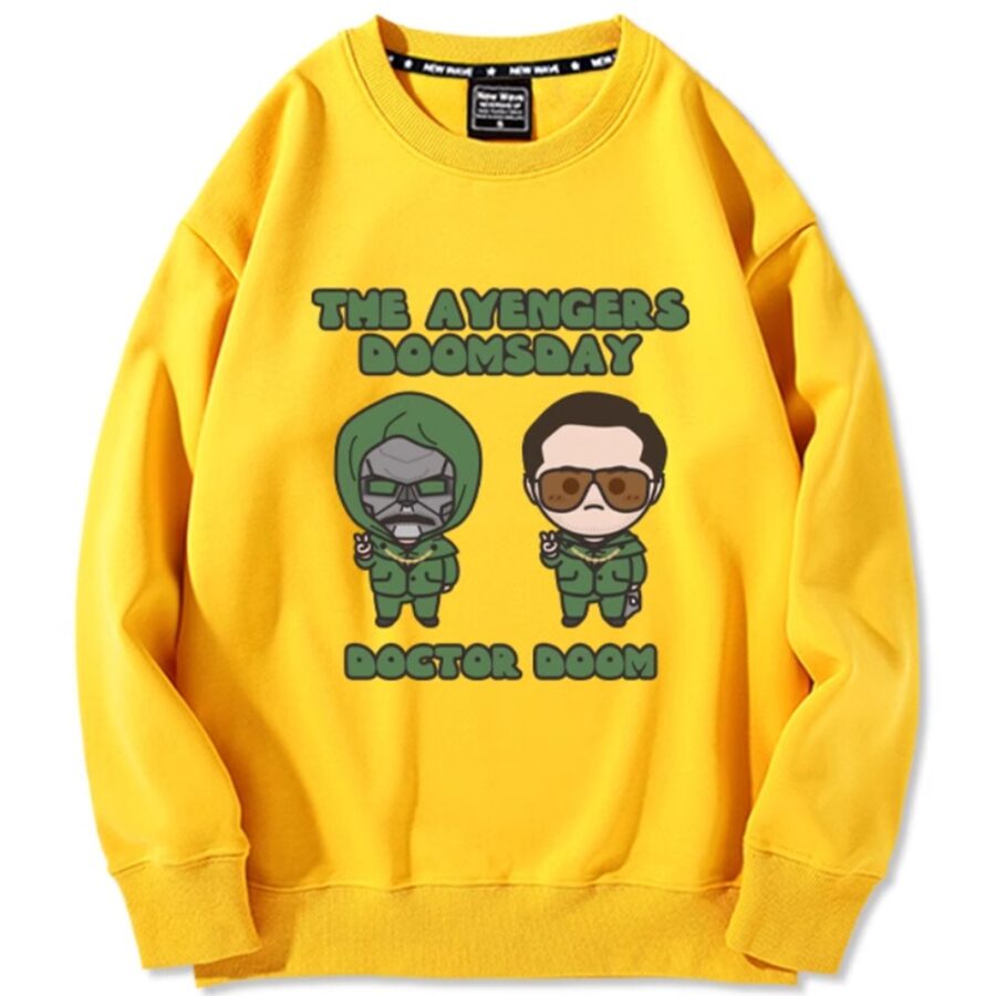 Dr. Doom Stark Iron Man Avengers 5 Cartoon  Hoodie