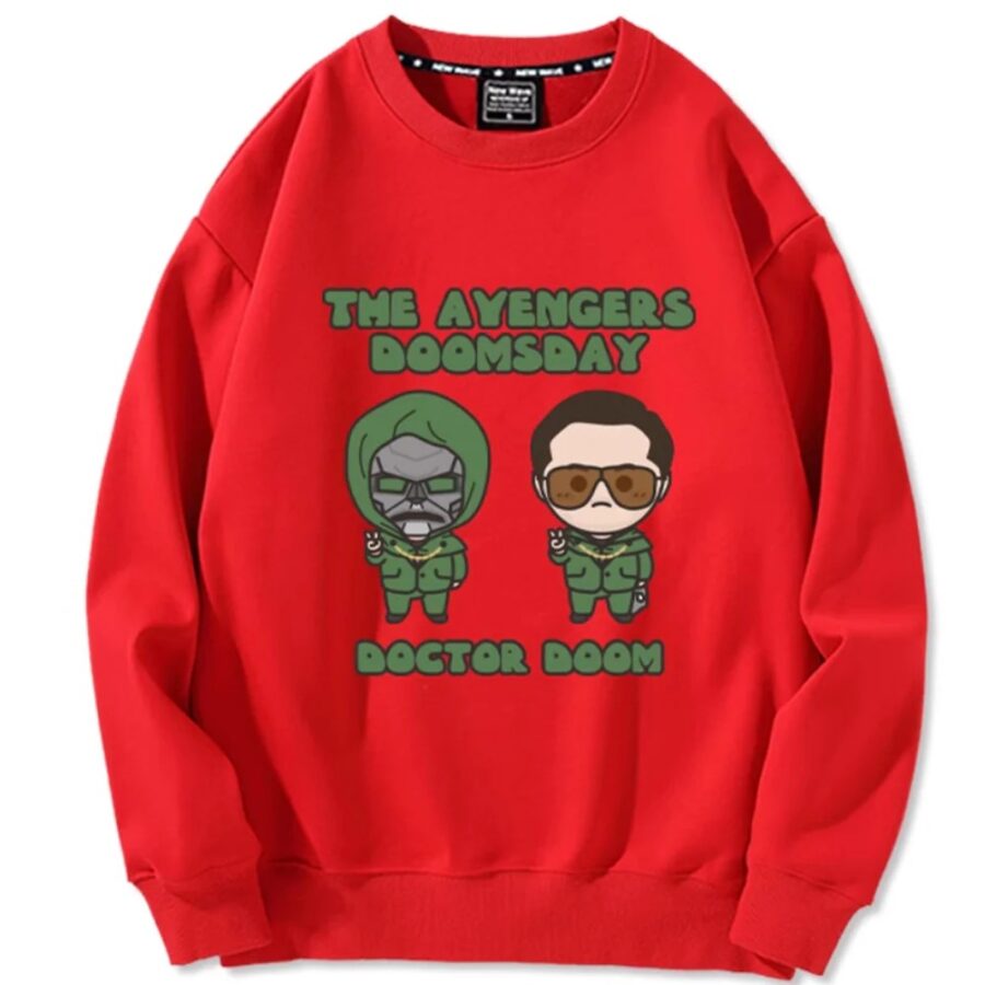 Dr. Doom Stark Iron Man Avengers 5 Cartoon Thick warm Hoodie