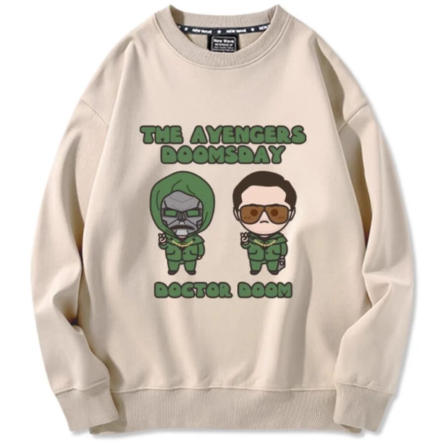 Dr. Doom Stark Iron Man Avengers 5 Cartoon Thick warm Hoodie